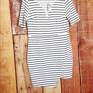 Plus size stripe dress